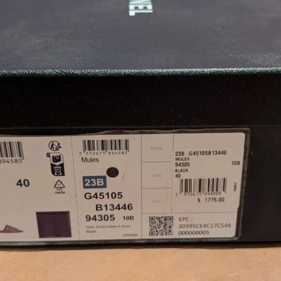 NIB Chanel Mules Flats Slides Crystals Strass Sandal Black 40 US 9 Retail $1,775 - Picture 7 of 11